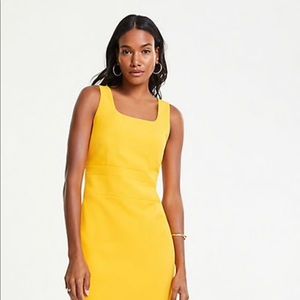 Ann Taylor Square Neck Sleeveless Dress W14
